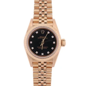 Rolex Oyster Perpertual 24mm Black Dial Watch