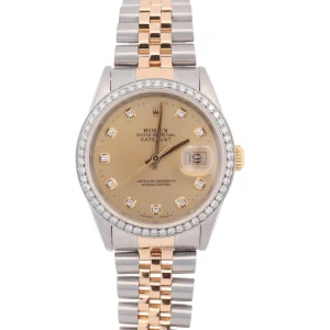 Rolex Datejust 36mm Champagne Dial Watch